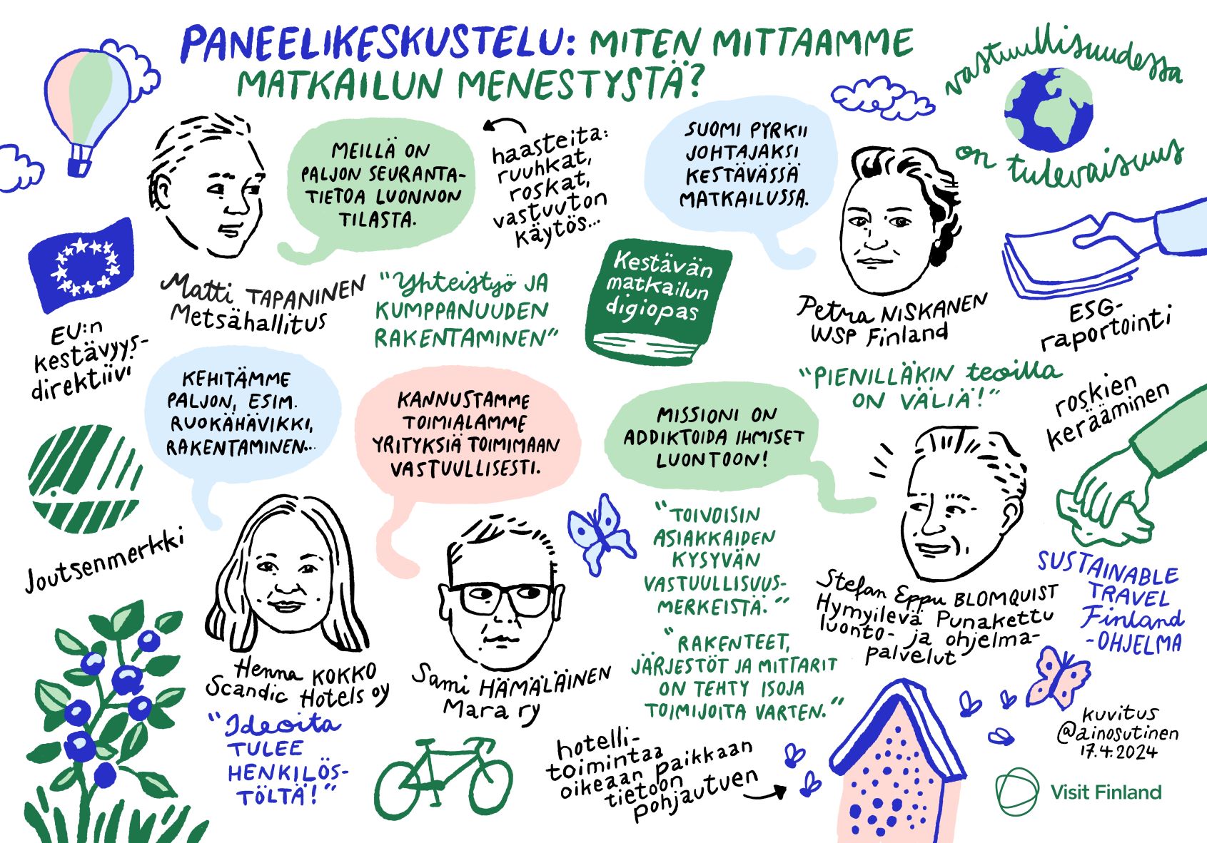 Visit Finland What's Up -seminaari 170424 Matkailun menestyksen mittaaminen, livekuvitus Aino Sutinen M.jpg